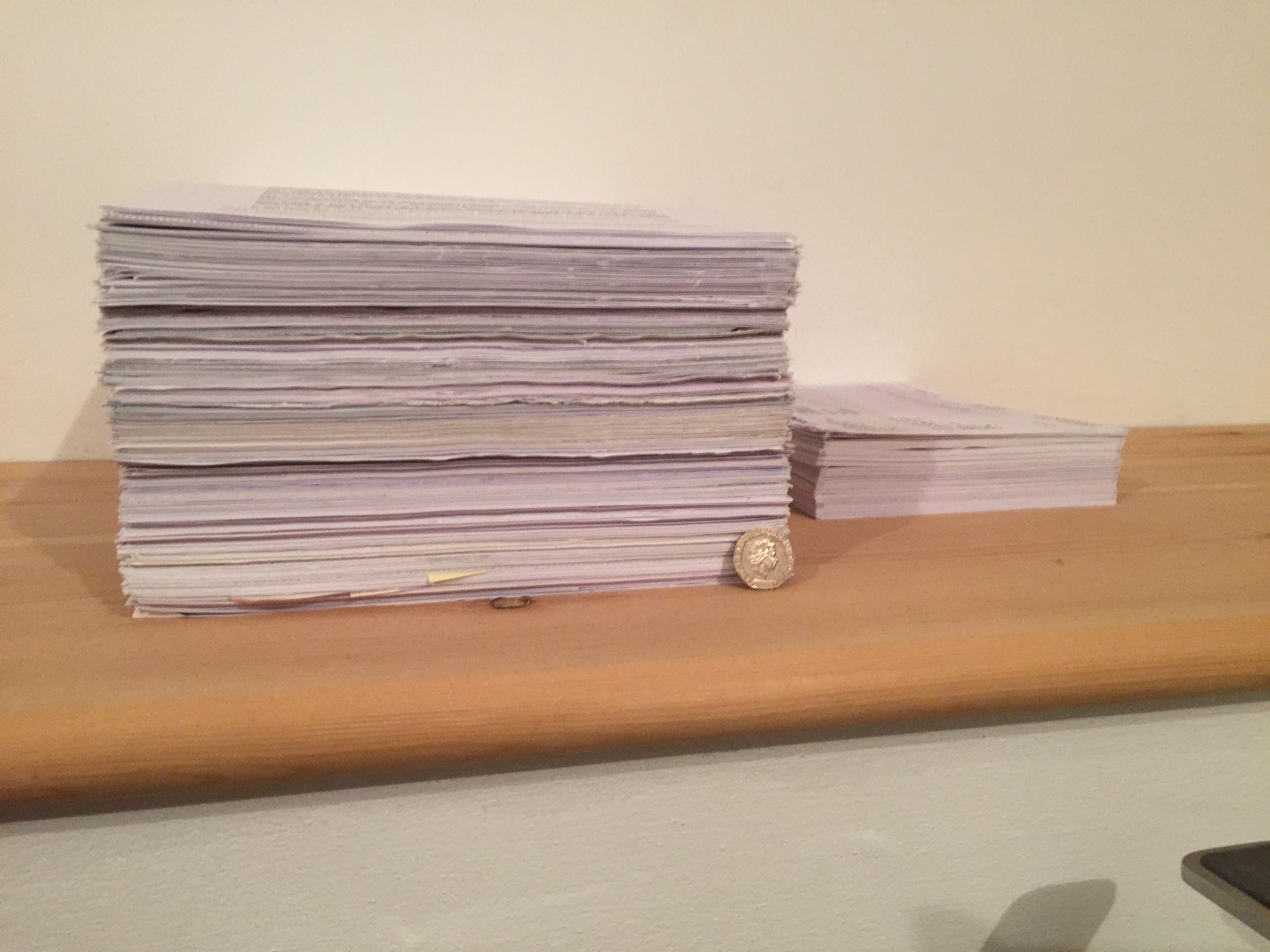 Initial Pile of Scanned Docs